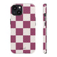 Burgundy checkers - tough case