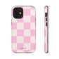 Pink white checkers - tough case