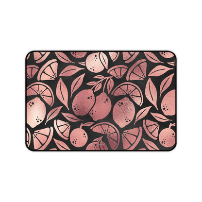 Rose gold lemons - Desk Mat