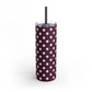 Burgundy dots Tumbler, 20oz