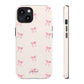 Crooked ribbon pattern cream - tough case