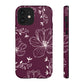 Realistic flowers burgundy - tough case