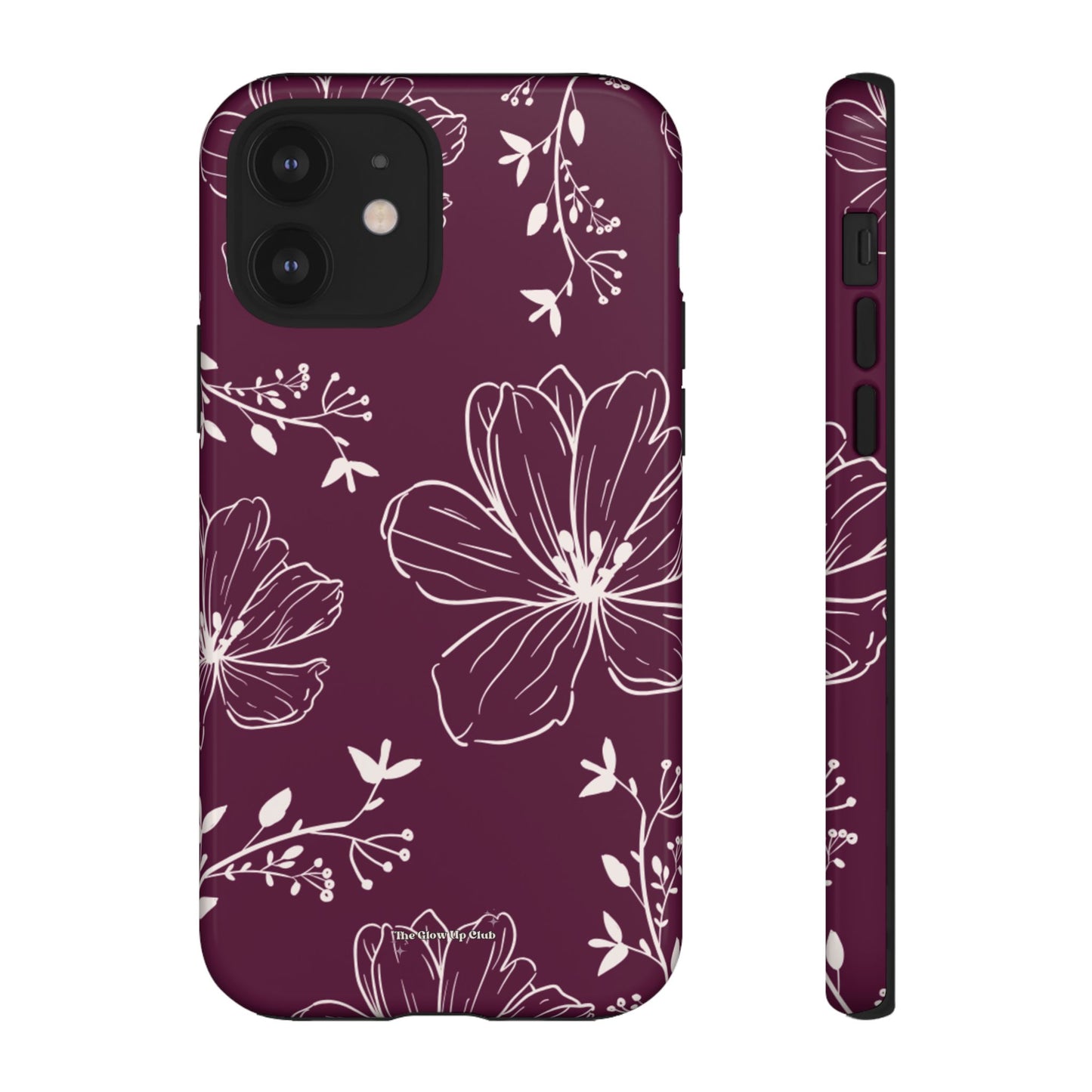 Realistic flowers burgundy - tough case