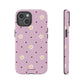 Flowers and dots pink - tough case