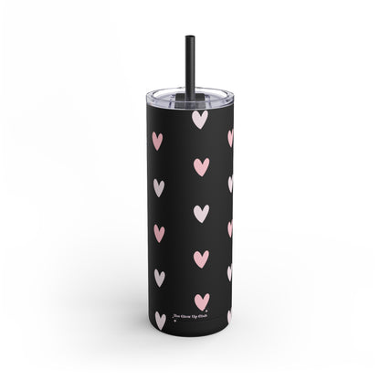 Black heart pattern Tumbler, 20oz