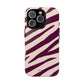 Zebra print cream - tough case