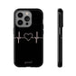 Heart line black - tough case