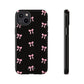 Crooked ribbon pattern black - tough case