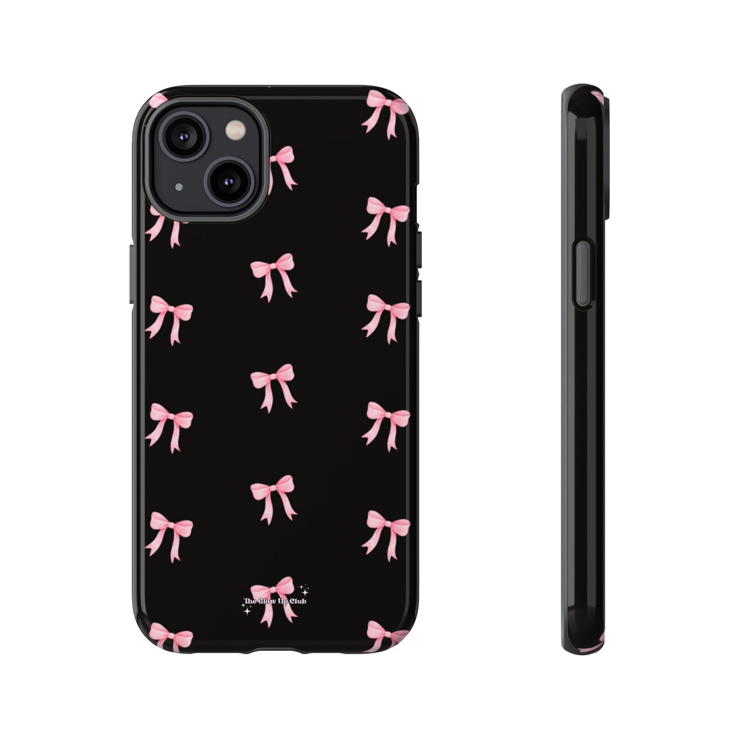 Crooked ribbon pattern black - tough case