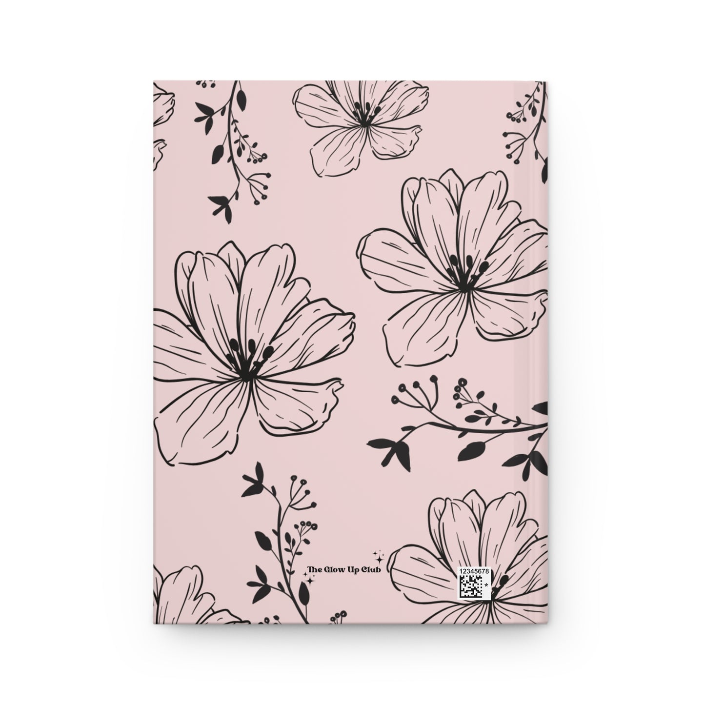 Realistic flowers pink Journal