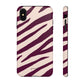 Zebra print cream - tough case