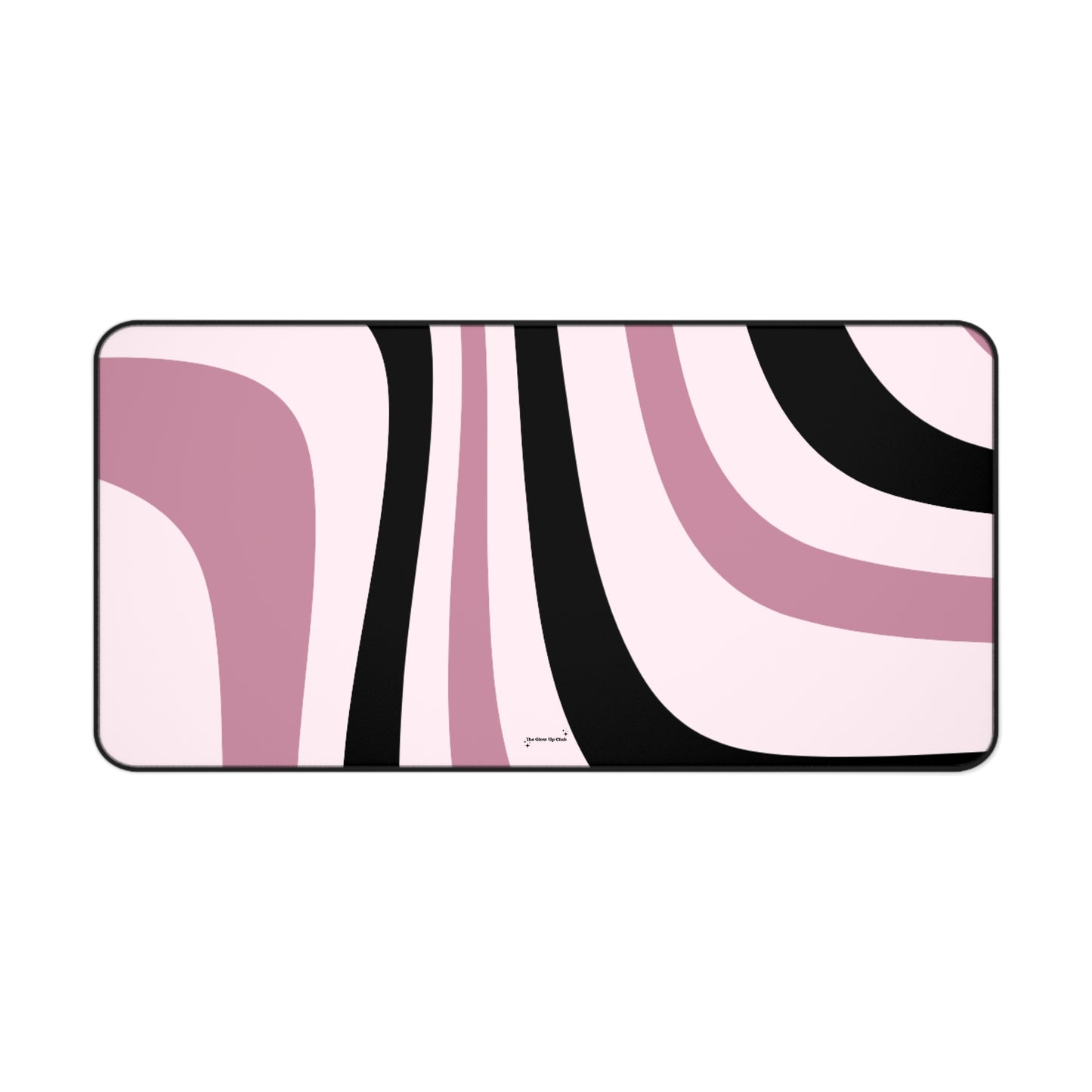 Dark pink waves - Desk Mat