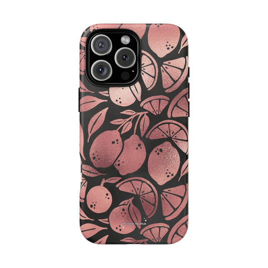 Rose gold lemons - tough case