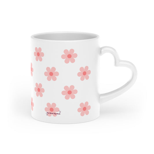 Mini daisies Heart-Shaped Mug