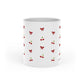 Cherries & ribbons Heart-Shaped Mug