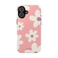 Floral pattern dark pink - tough case