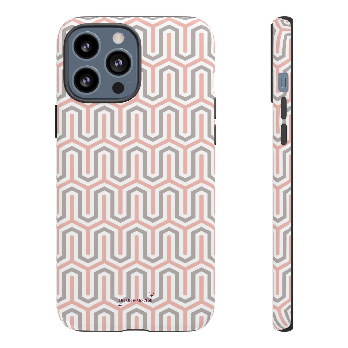 Pink grey pattern - tough case