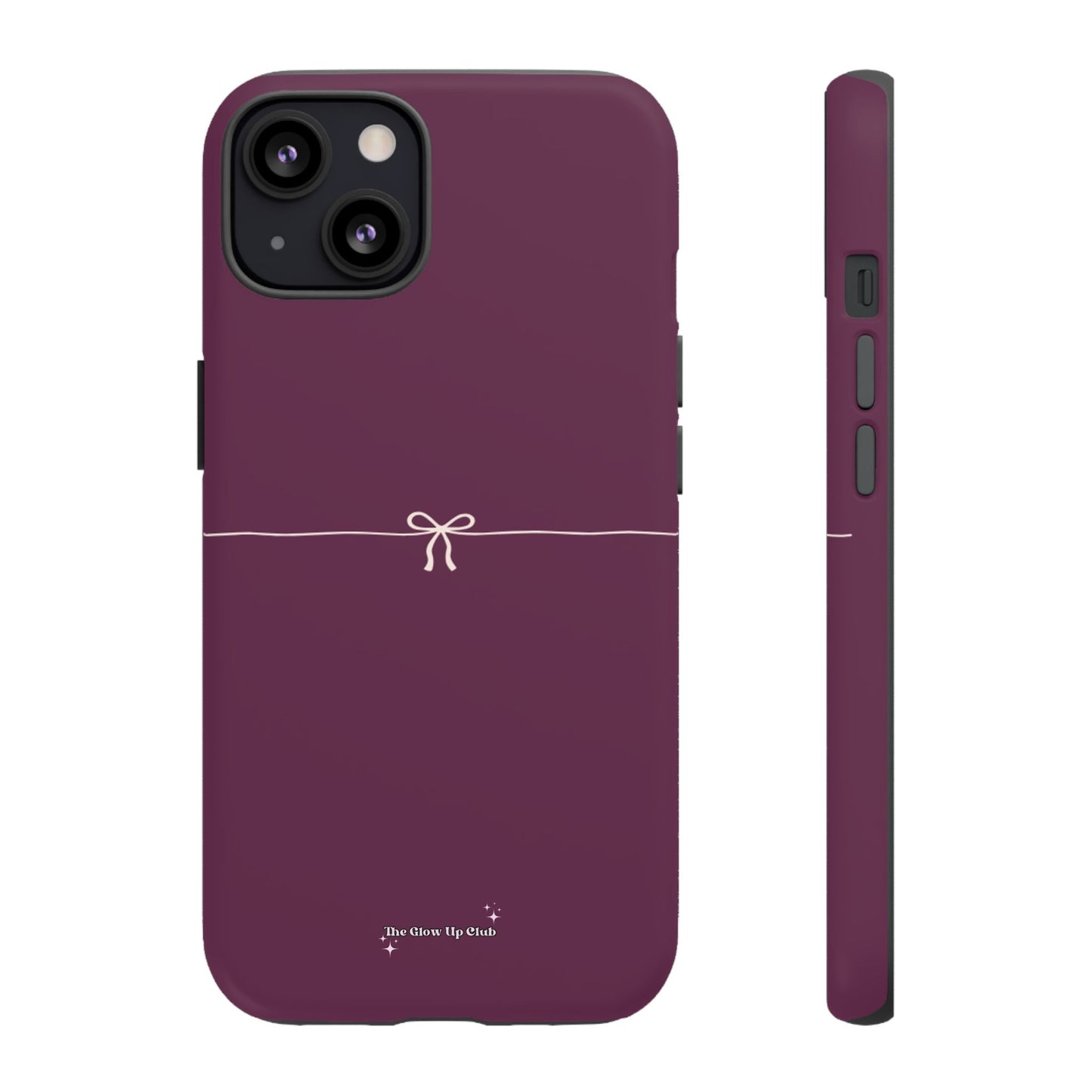 Simple ribbon burgundy - tough case