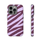 Zebra print purple - tough case