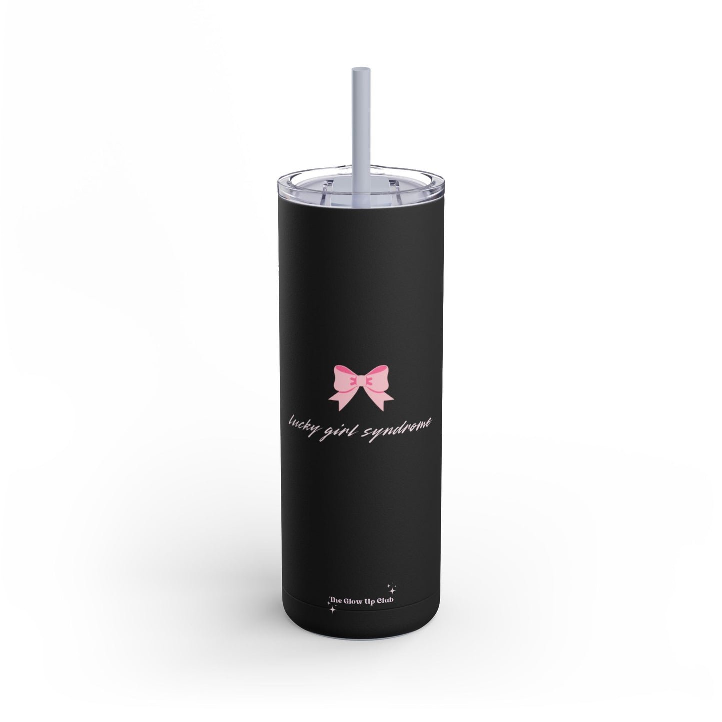 Lucky girl syndrome black Tumbler, 20oz