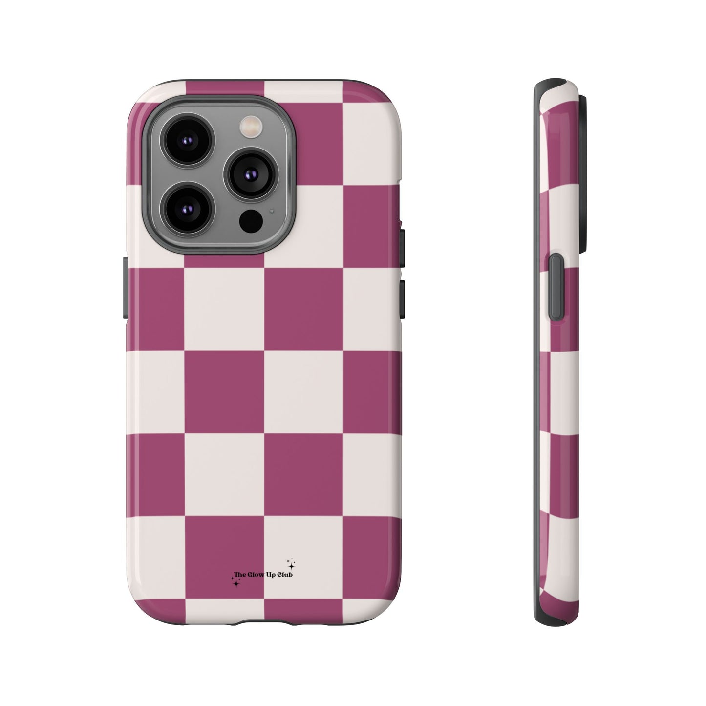 Burgundy checkers - tough case