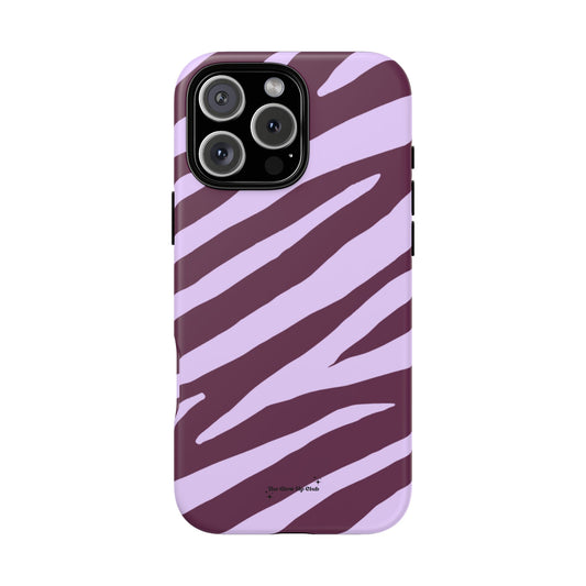 Zebra print purple - tough case