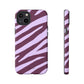 Zebra print purple - tough case