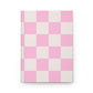 Bright pink checkers Journal