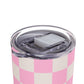 Bright pink checkers Tumbler, 20oz