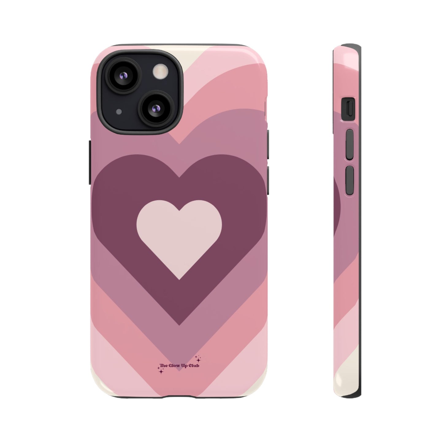 Heart layers pink - tough case