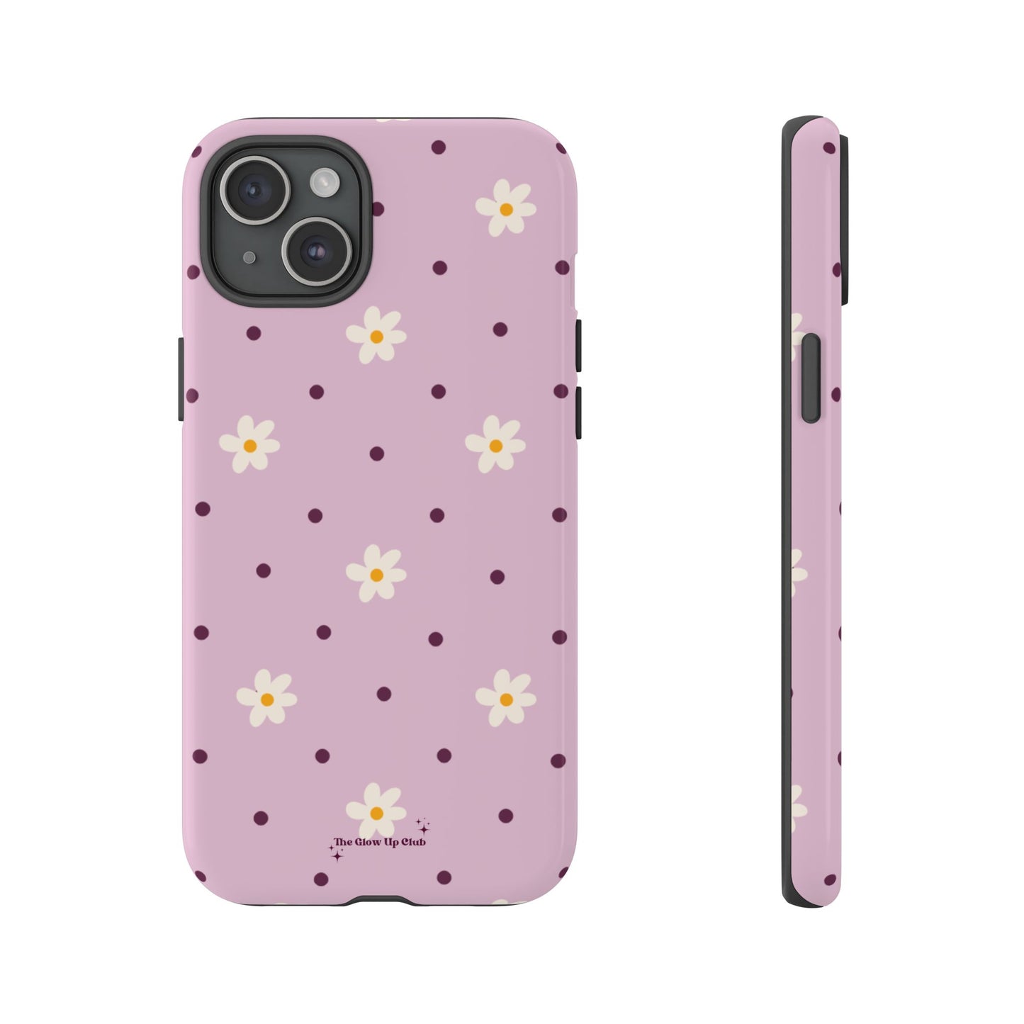 Flowers and dots pink - tough case