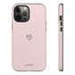 Minimalistic heart pink - tough case