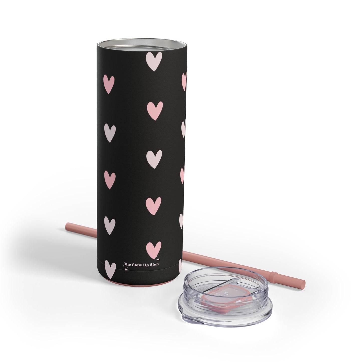 Black heart pattern Tumbler, 20oz