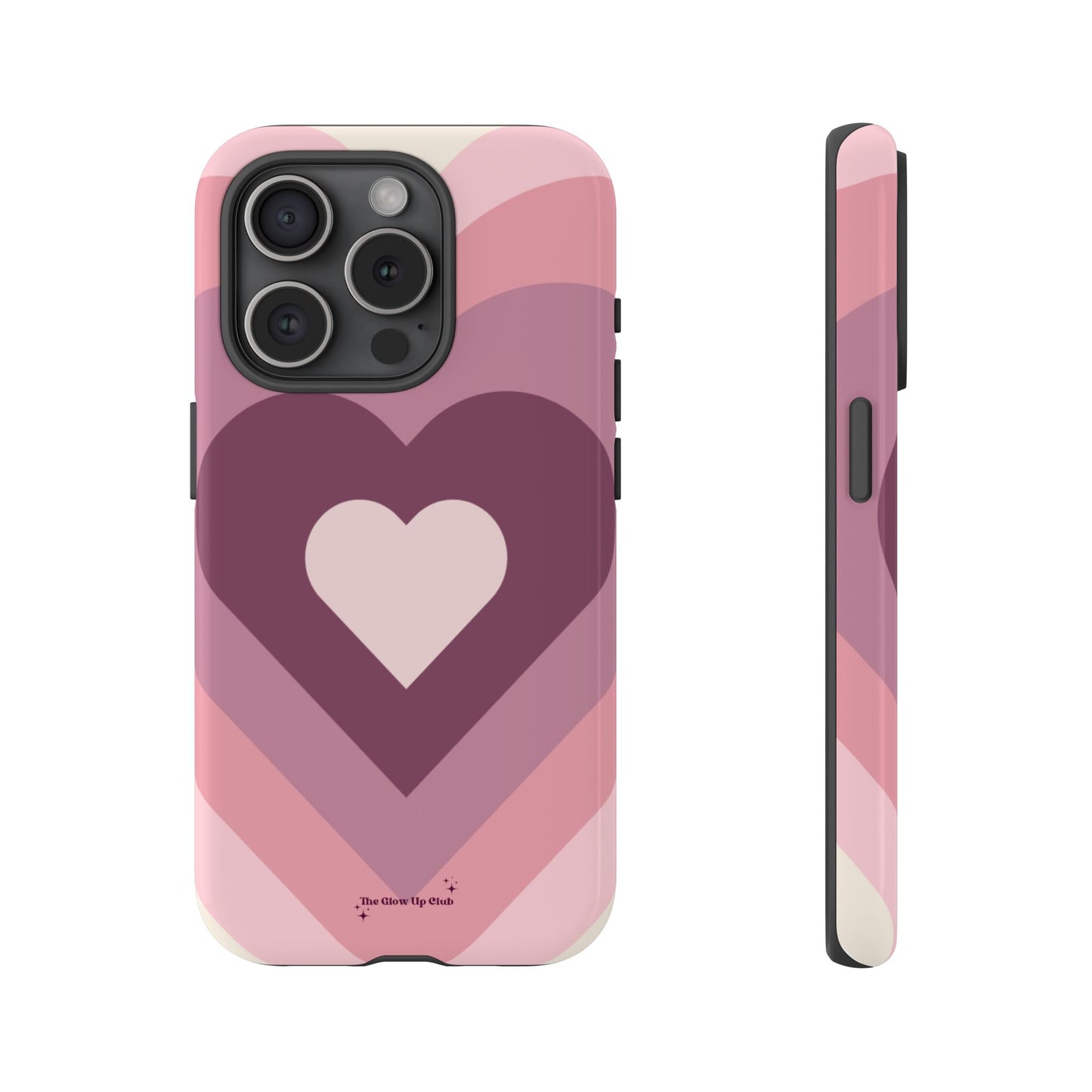 Heart layers pink - tough case