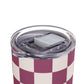 Burgundy checkers Tumbler, 20oz