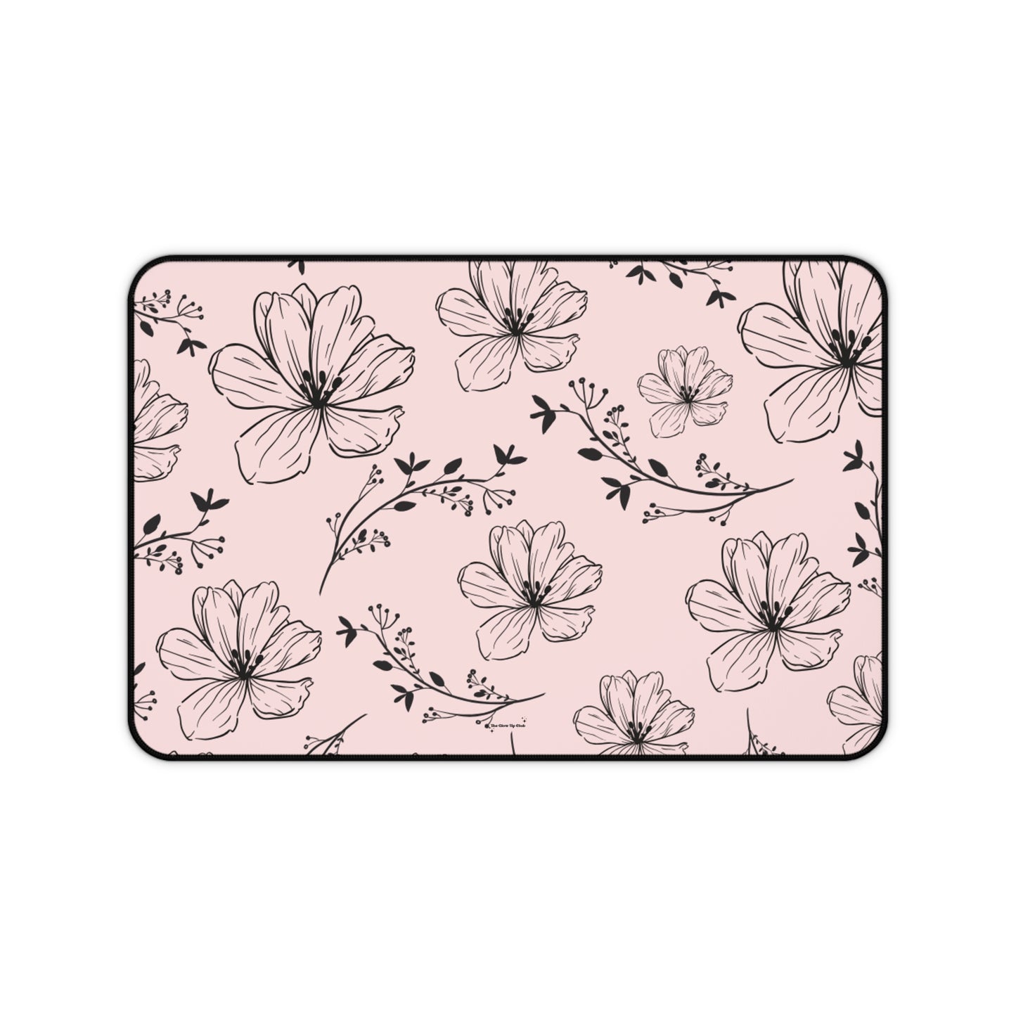 Realistic flowers pink - Desk Mat