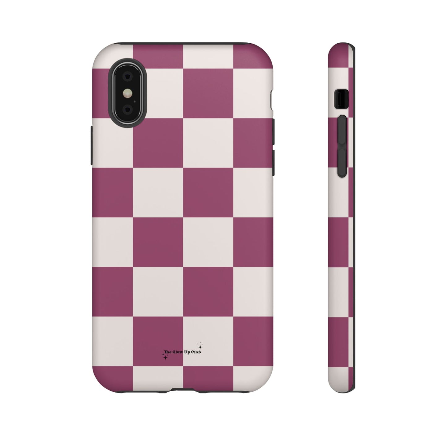 Burgundy checkers - tough case