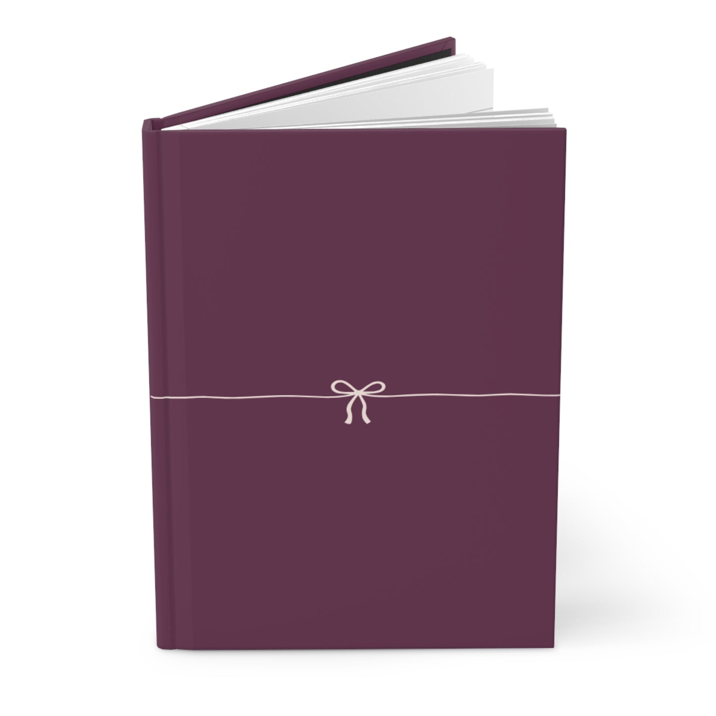 Minimalistic ribbon burgundy Journal