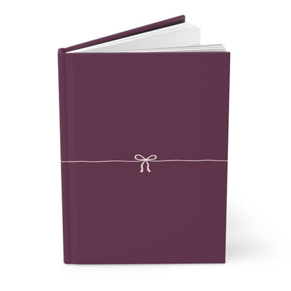 Minimalistic ribbon burgundy Journal