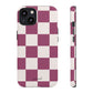 Burgundy checkers - tough case