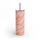 Zebra pink orange print Tumbler, 20oz