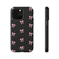 Crooked ribbon pattern black - tough case