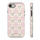 Pink heart checkers - tough case