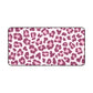 Leopard print double pink - Desk Mat