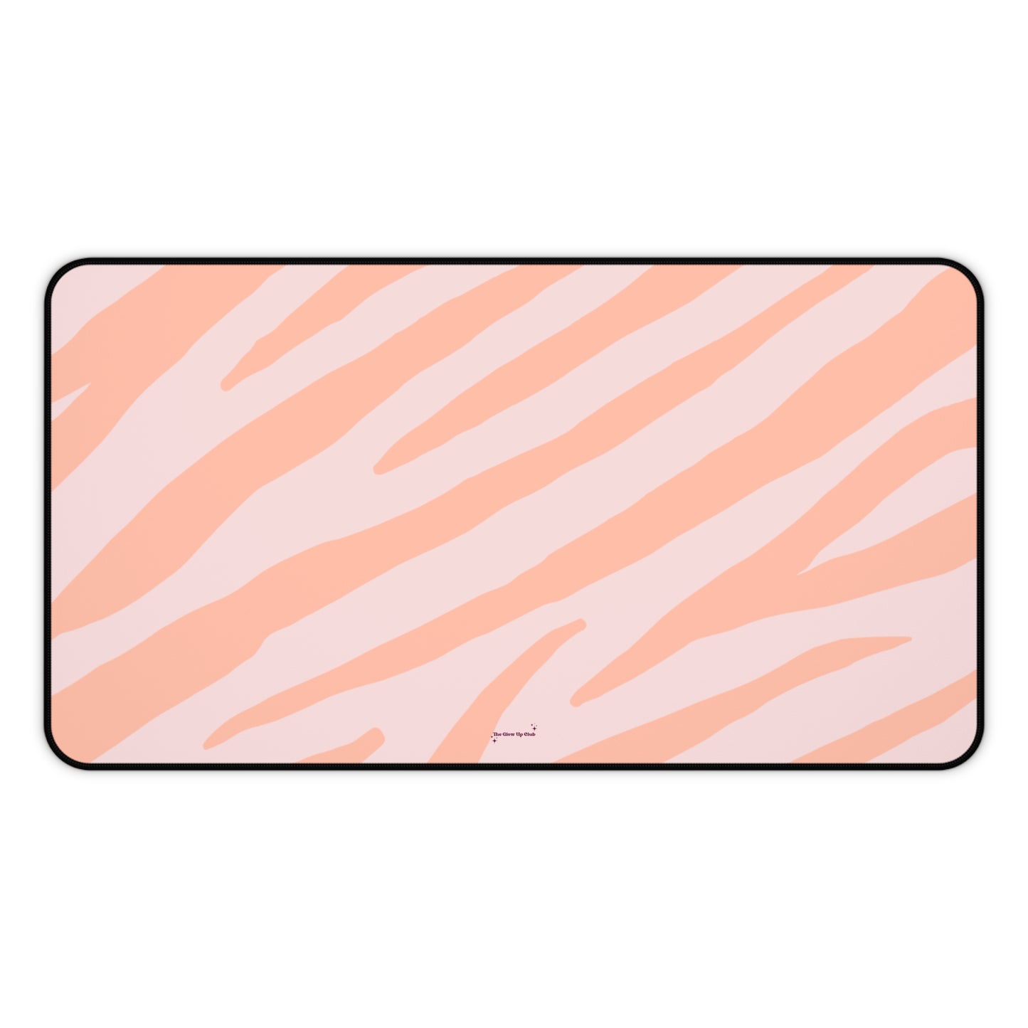 Zebra print orange - Desk Mat