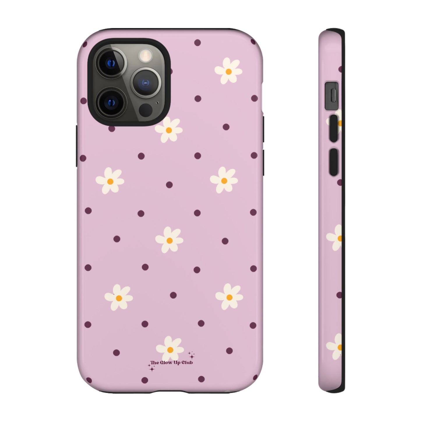 Flowers and dots pink - tough case