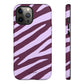 Zebra print purple - tough case