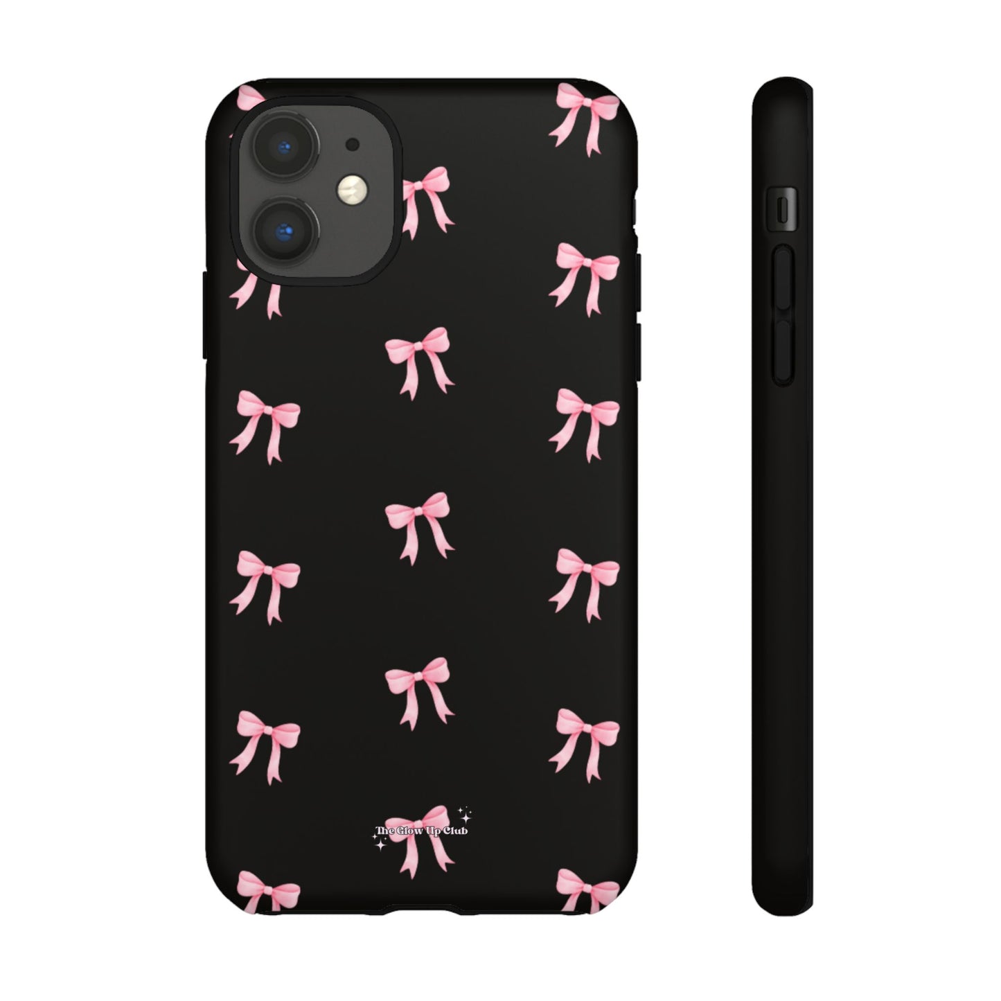 Crooked ribbon pattern black - tough case