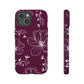 Realistic flowers burgundy - tough case