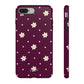 Flowers and dots burgundy - tough case